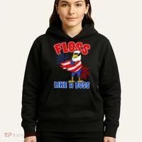 4th Of July Floss Like A Boss Eagle Hoodie thumb 5