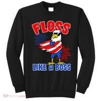 4th Of July Floss Like A Boss Eagle Sweatshirt thumb 0