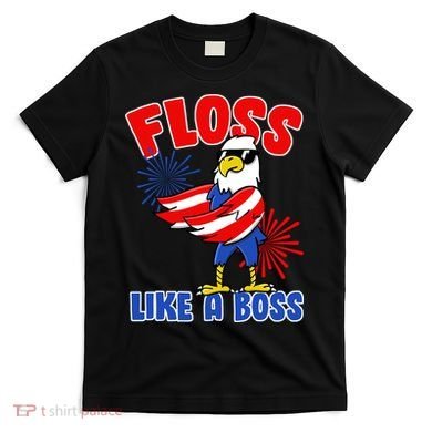 4th Of July Floss Like A Boss Eagle T-Shirt