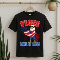4th Of July Floss Like A Boss Eagle T-Shirt thumb 2