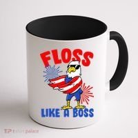 4th Of July Floss Like A Boss Eagle Coffee Mug thumb 1