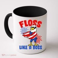 4th Of July Floss Like A Boss Eagle Coffee Mug thumb 0