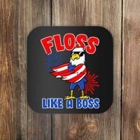 4th Of July Floss Like A Boss Eagle Coaster thumb 0