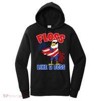 4th Of July Floss Like A Boss Eagle Women's Hoodie thumb 0