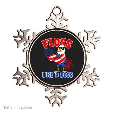 4th Of July Floss Like A Boss Eagle Ornament