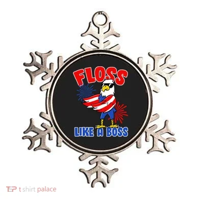 4th Of July Floss Like A Boss Eagle Ornament