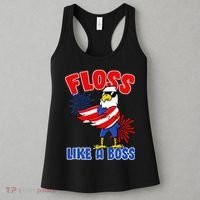 4th Of July Floss Like A Boss Eagle Women's Tank Top thumb 3