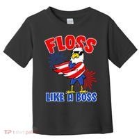 4th Of July Floss Like A Boss Eagle Toddler T-Shirt thumb 0
