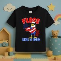 4th Of July Floss Like A Boss Eagle Toddler T-Shirt thumb 3