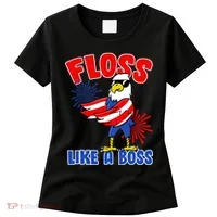 4th Of July Floss Like A Boss Eagle Women's T-Shirt thumb 0