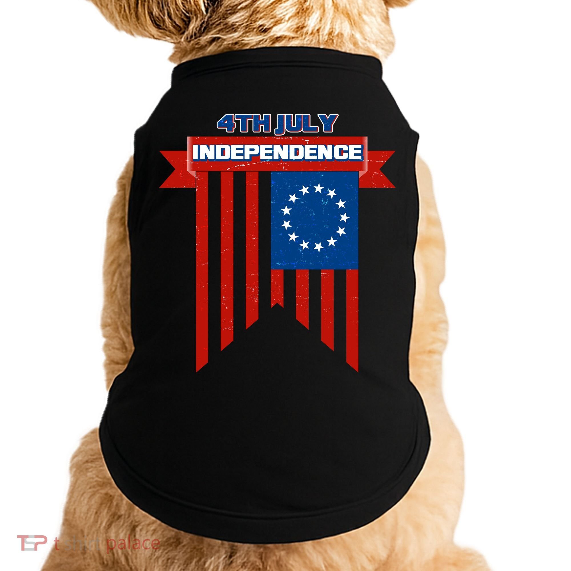 4th Of July Independence American Flag  Doggie Tank