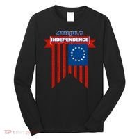 4th Of July Independence American Flag  Long Sleeve Shirt thumb 0