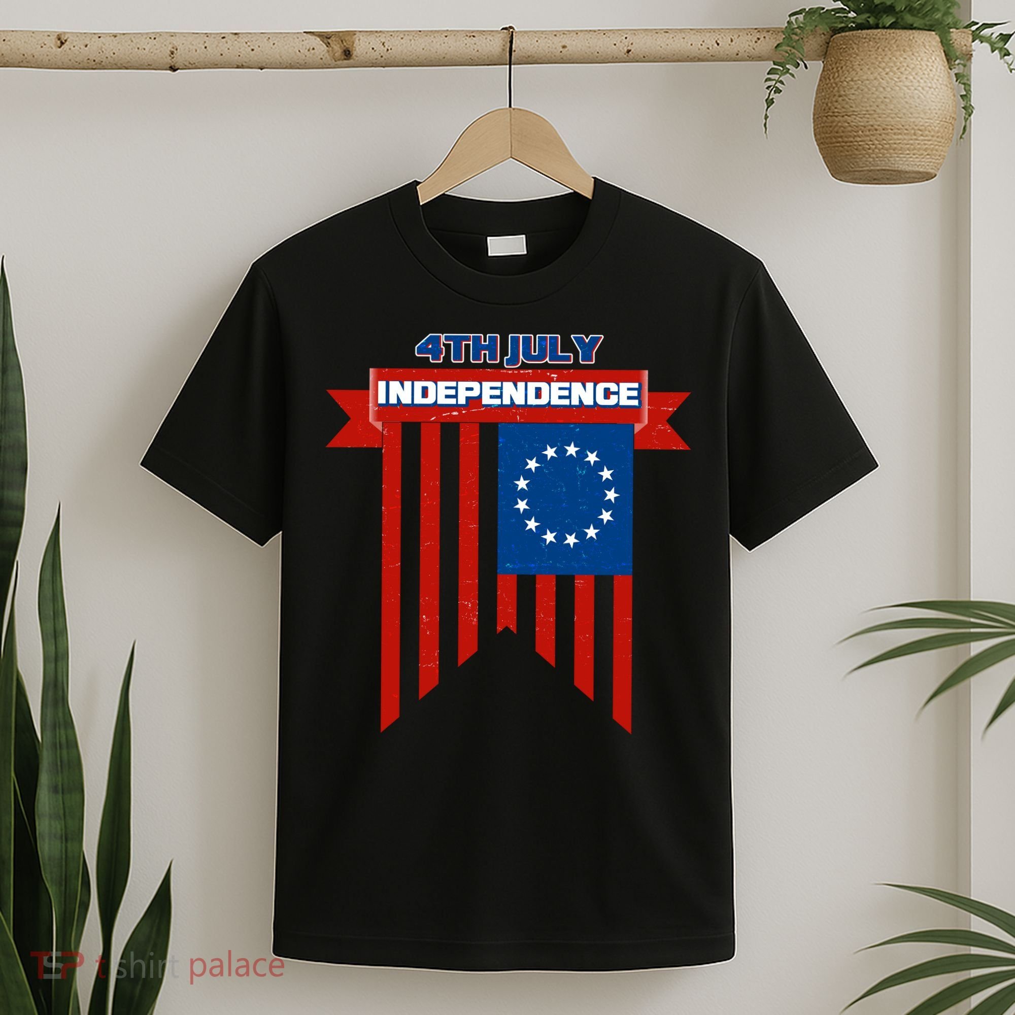 4th Of July Independence American Flag  T-Shirt