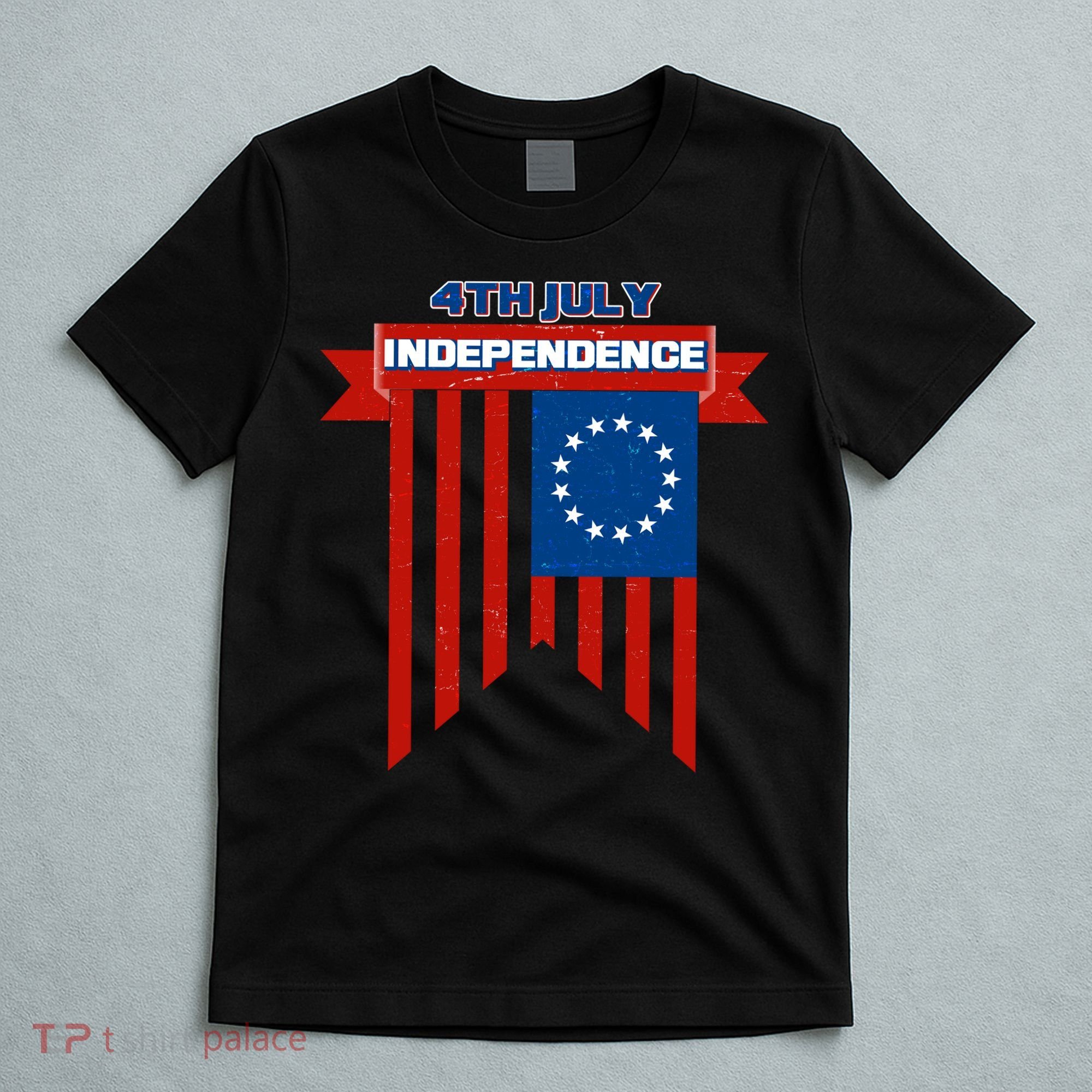 4th Of July Independence American Flag  T-Shirt