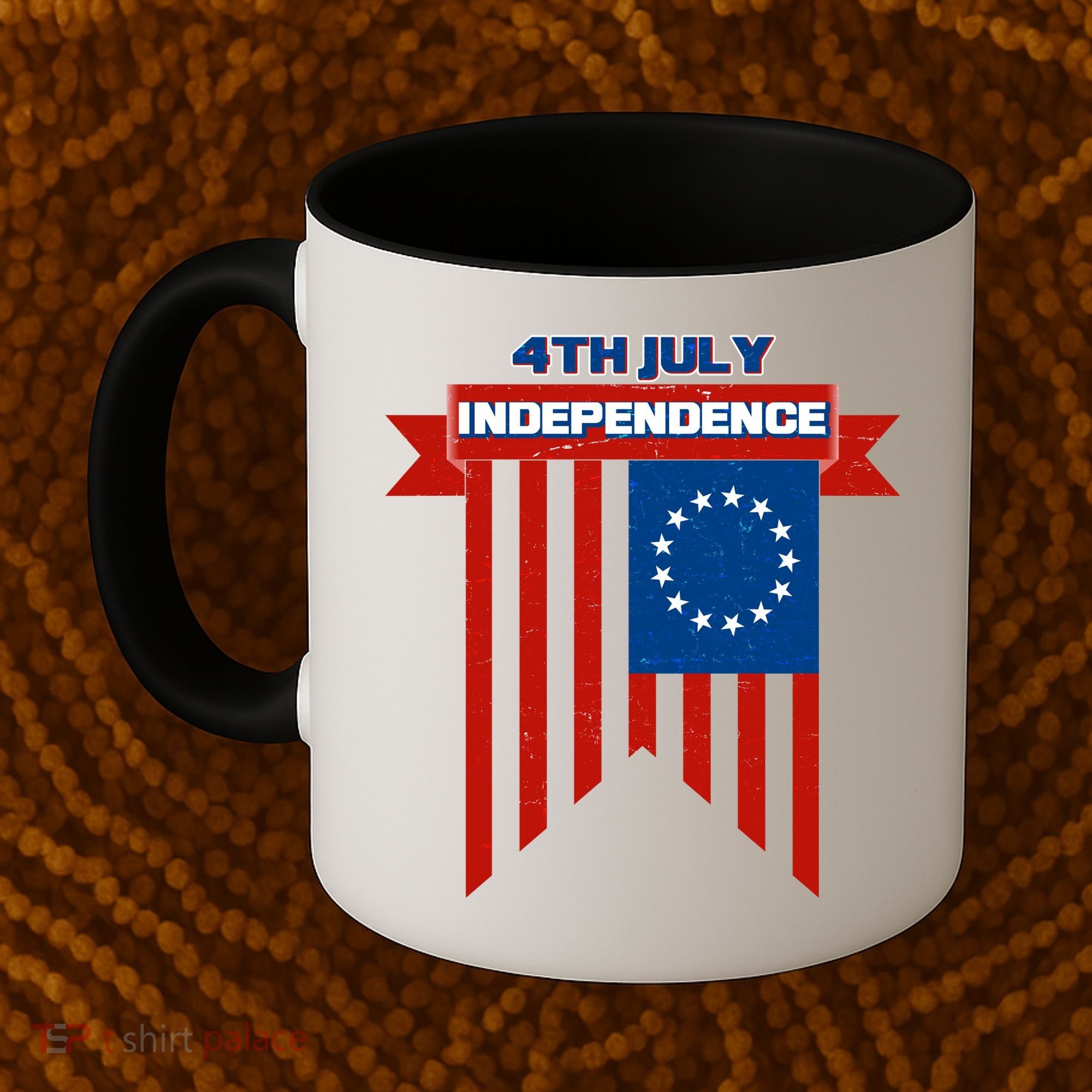 4th Of July Independence American Flag  Coffee Mug