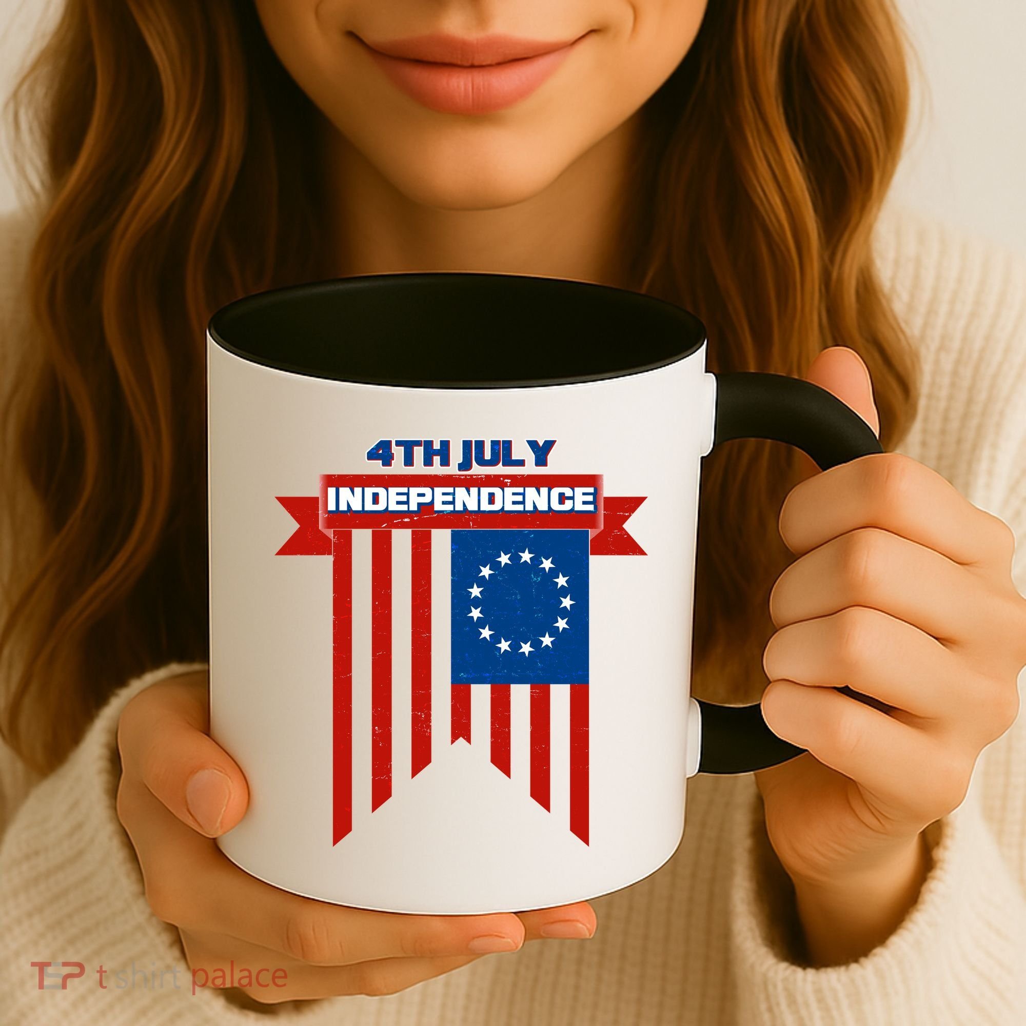4th Of July Independence American Flag  Coffee Mug