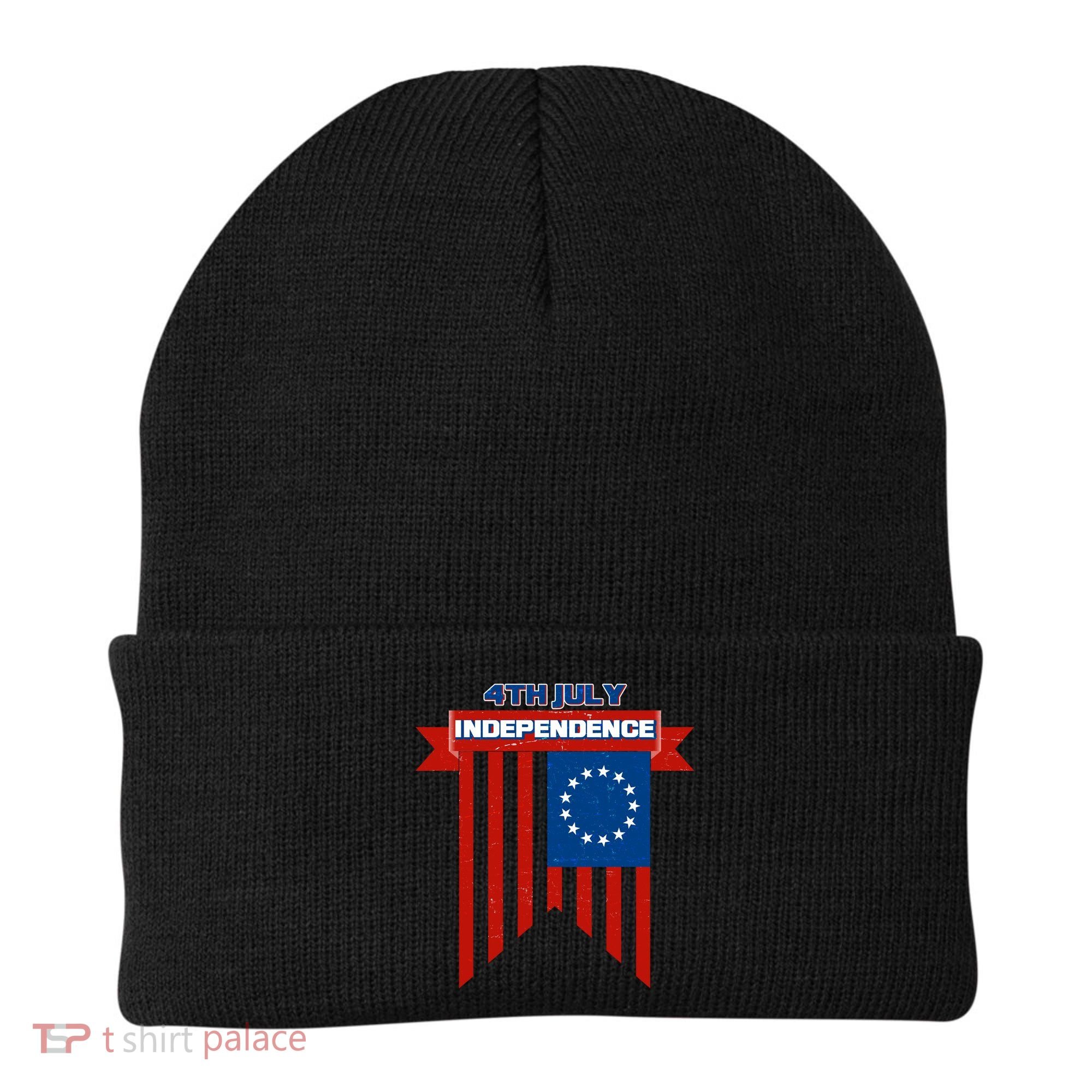 4th Of July Independence American Flag  Beanie