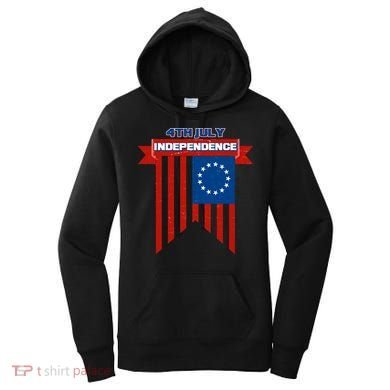 4th Of July Independence American Flag  Women's Hoodie