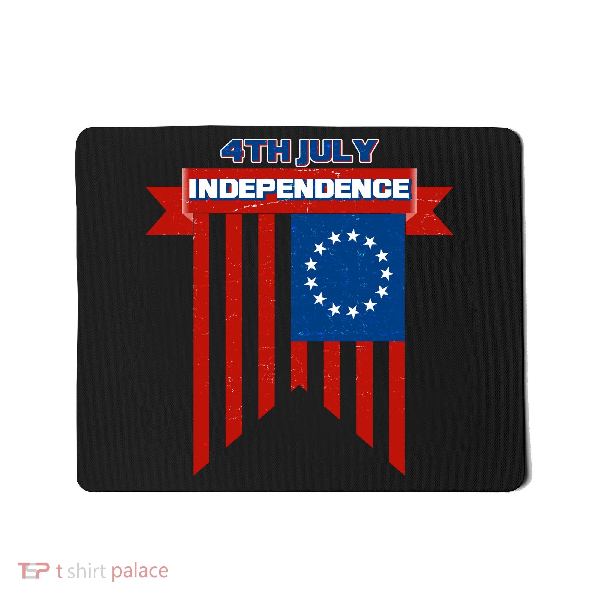 4th Of July Independence American Flag  Mousepad