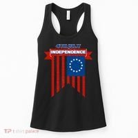 4th Of July Independence American Flag  Women's Tank Top thumb 0