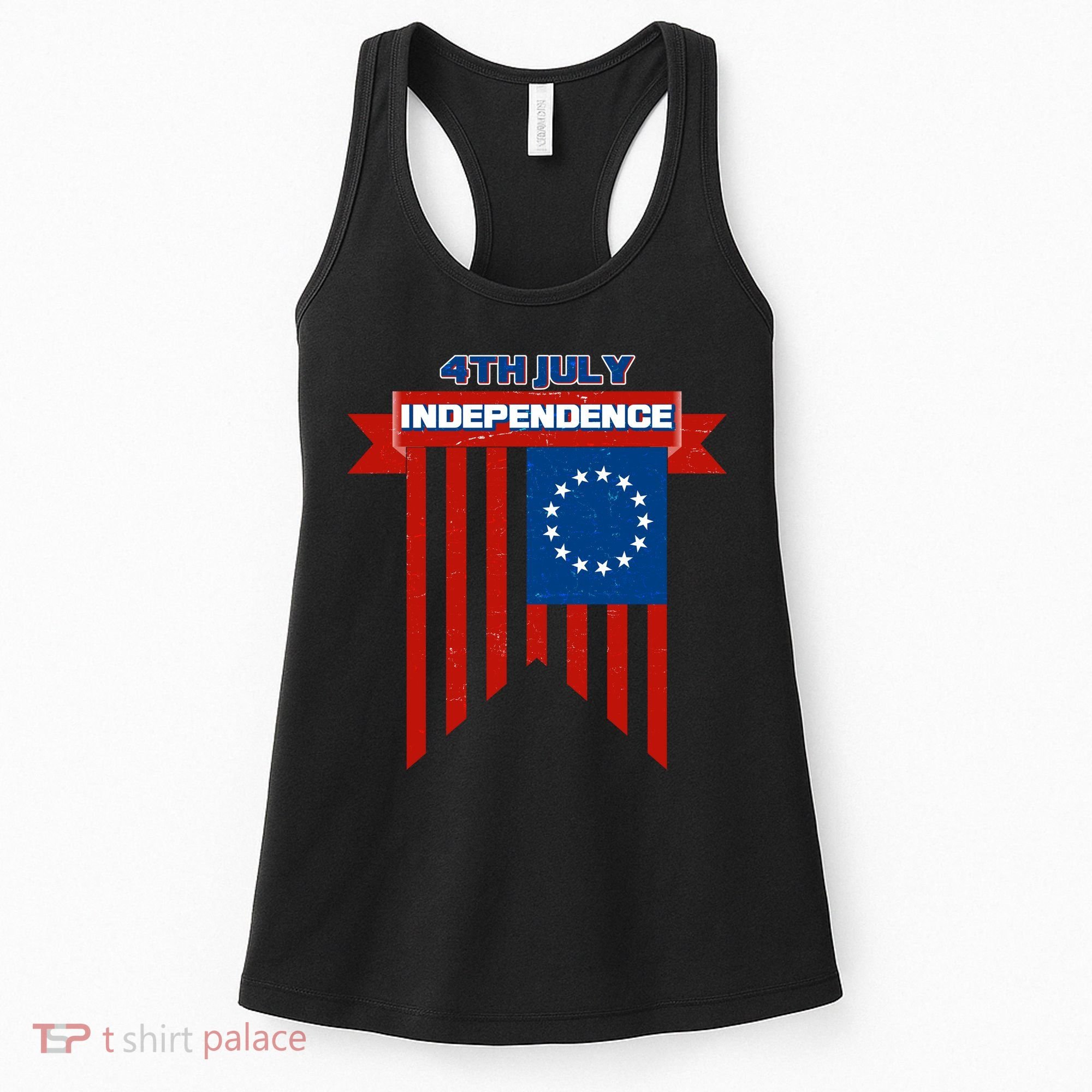 4th Of July Independence American Flag  Women's Tank Top