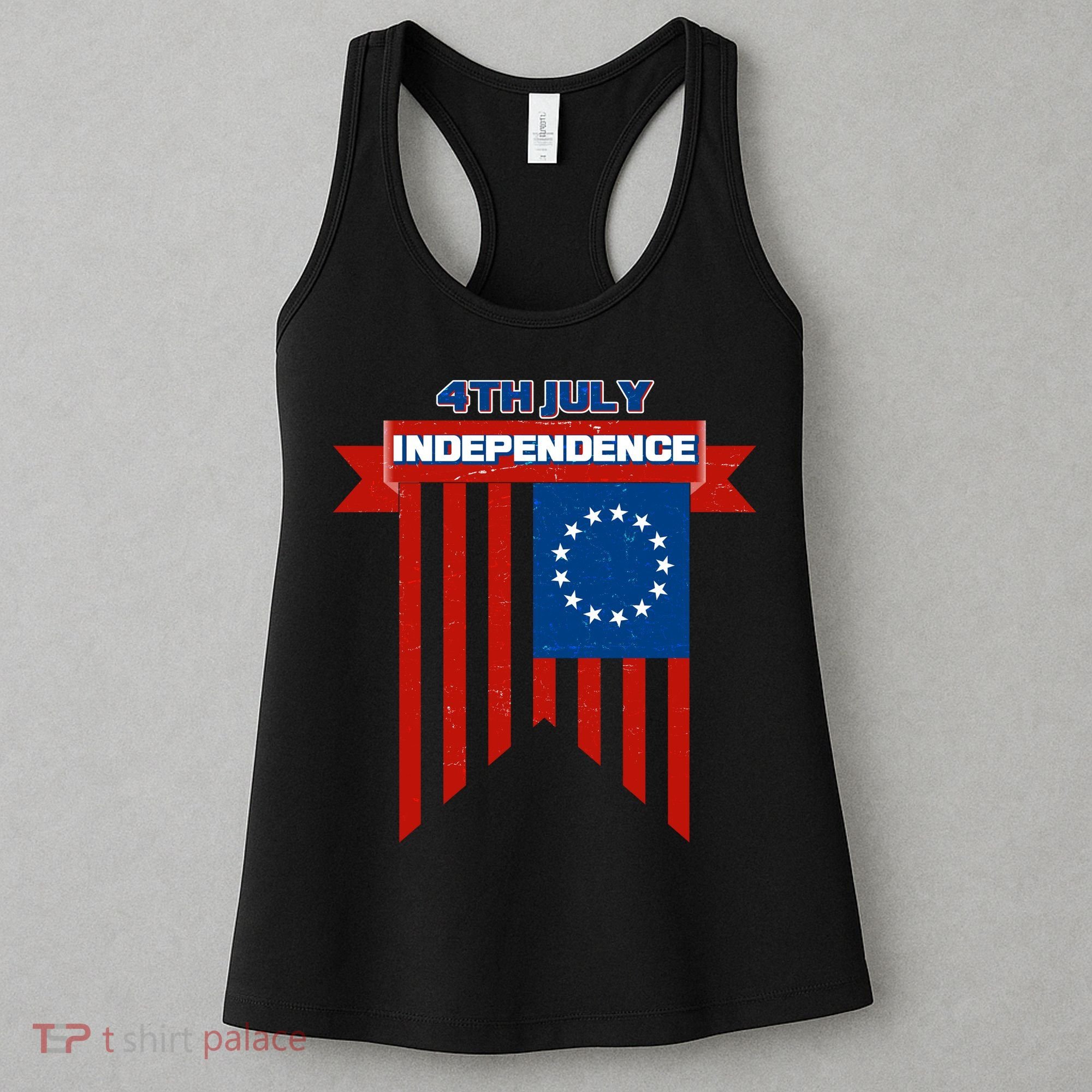4th Of July Independence American Flag  Women's Tank Top