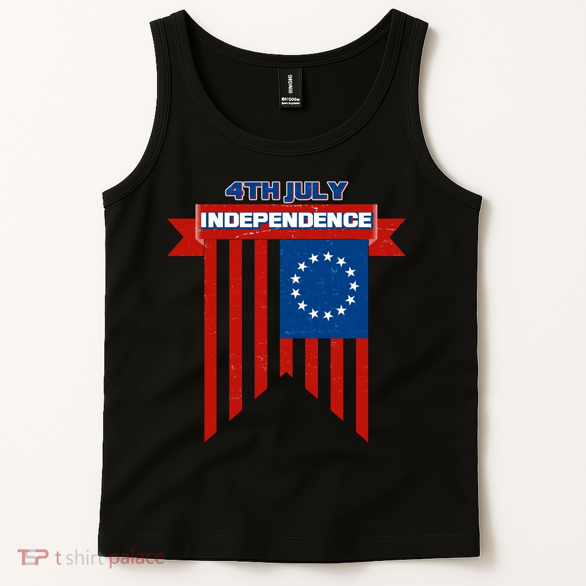 4th Of July Independence American Flag  Tank Top
