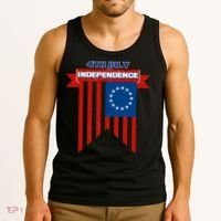4th Of July Independence American Flag  Tank Top thumb 3