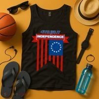4th Of July Independence American Flag  Tank Top thumb 4
