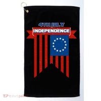 4th Of July Independence American Flag  Golf Towel thumb 0