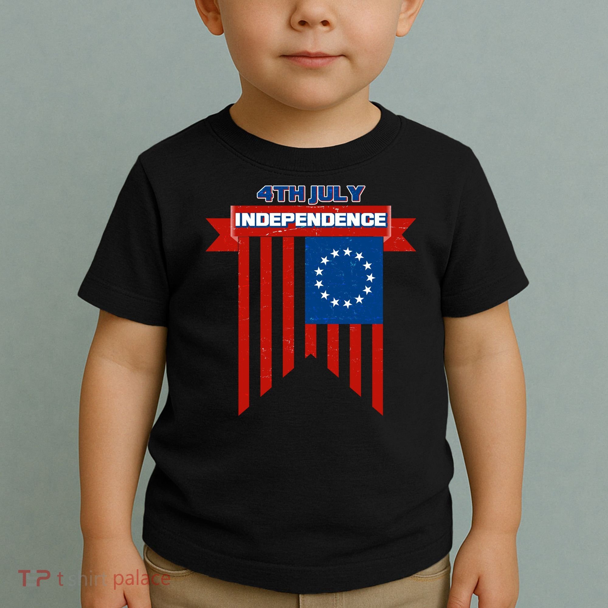 4th Of July Independence American Flag  Toddler T-Shirt