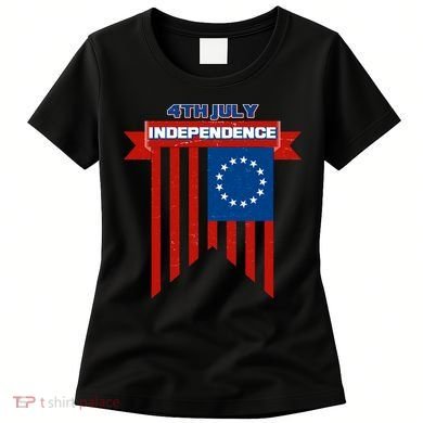 4th Of July Independence American Flag  Women's T-Shirt