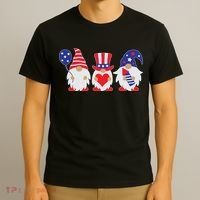 4th of July Lawn Gnomes USA T-Shirt thumb 3