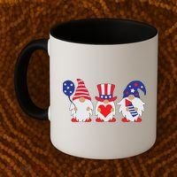 4th of July Lawn Gnomes USA Coffee Mug thumb 2