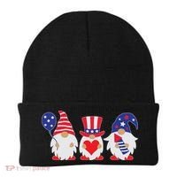4th of July Lawn Gnomes USA Beanie thumb 0