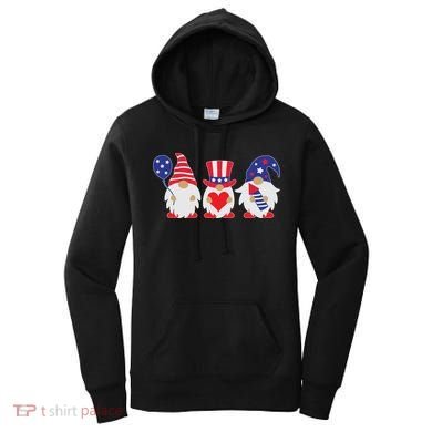 4th of July Lawn Gnomes USA Women's Hoodie