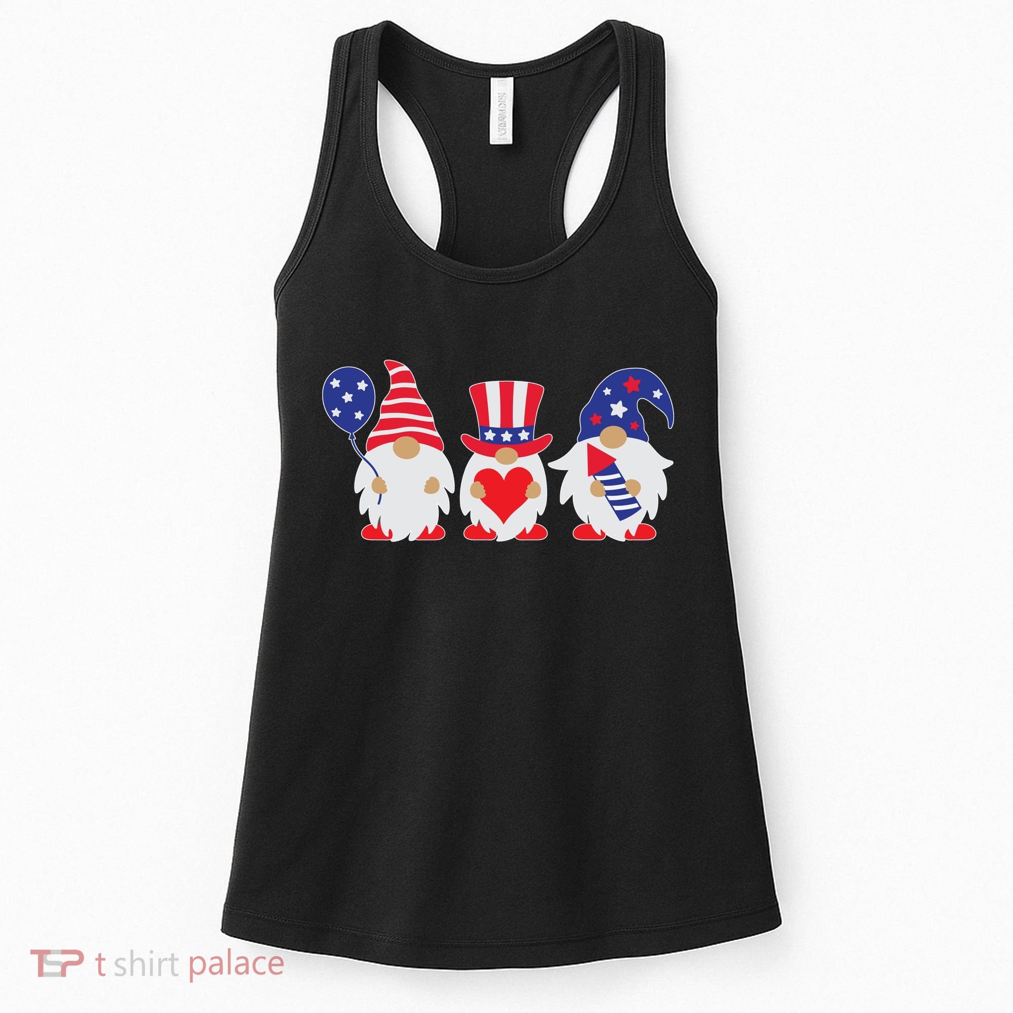 4th of July Lawn Gnomes USA Women's Tank Top