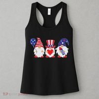 4th of July Lawn Gnomes USA Women's Tank Top thumb 3