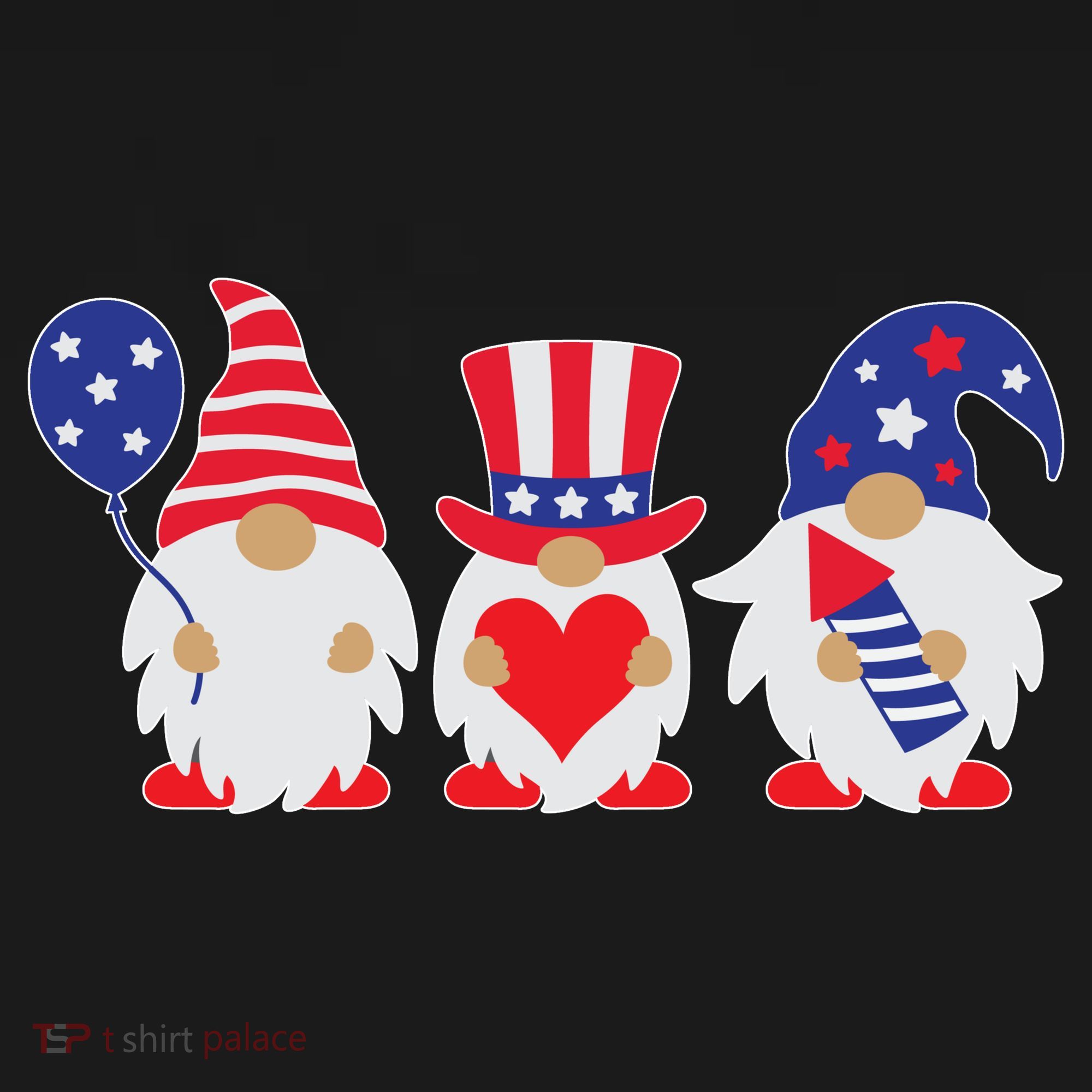 4th of July Lawn Gnomes USA Women's Tank Top