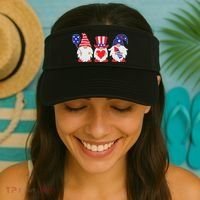 4th of July Lawn Gnomes USA Visor thumb 2
