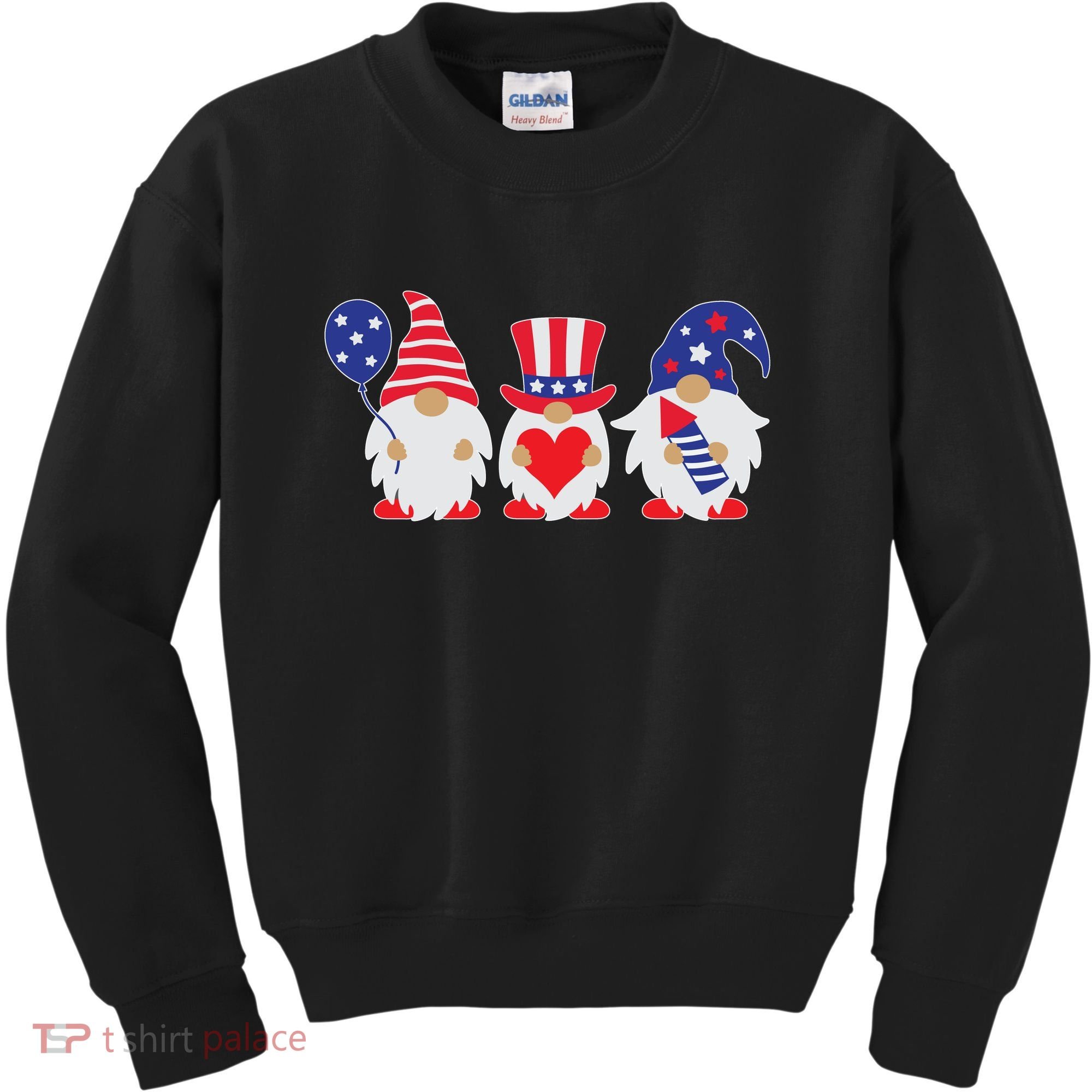 4th of July Lawn Gnomes USA Kids Sweatshirt