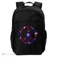 4th Of July Patriotic Peace Sign Backpack thumb 0