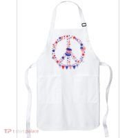 4th Of July Patriotic Peace Sign Apron thumb 0