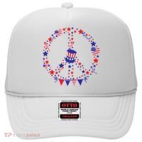 4th Of July Patriotic Peace Sign Hat thumb 0