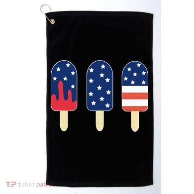 4th of July Popsicle Red White Blue American Flag Golf Towel