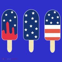 4th of July Popsicle Red White Blue American Flag Women's Long Sleeve Shirt thumb 2