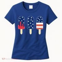 4th of July Popsicle Red White Blue American Flag Women's T-Shirt thumb 0