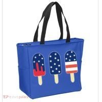 4th of July Popsicle Red White Blue American Flag Tote Bag thumb 2