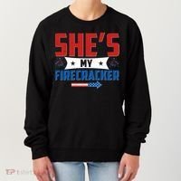 4th of July She's My Firecracker Matching Shirt Women's Sweatshirt thumb 0
