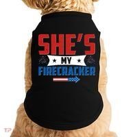 4th of July She's My Firecracker Matching Shirt Doggie Tank thumb 0